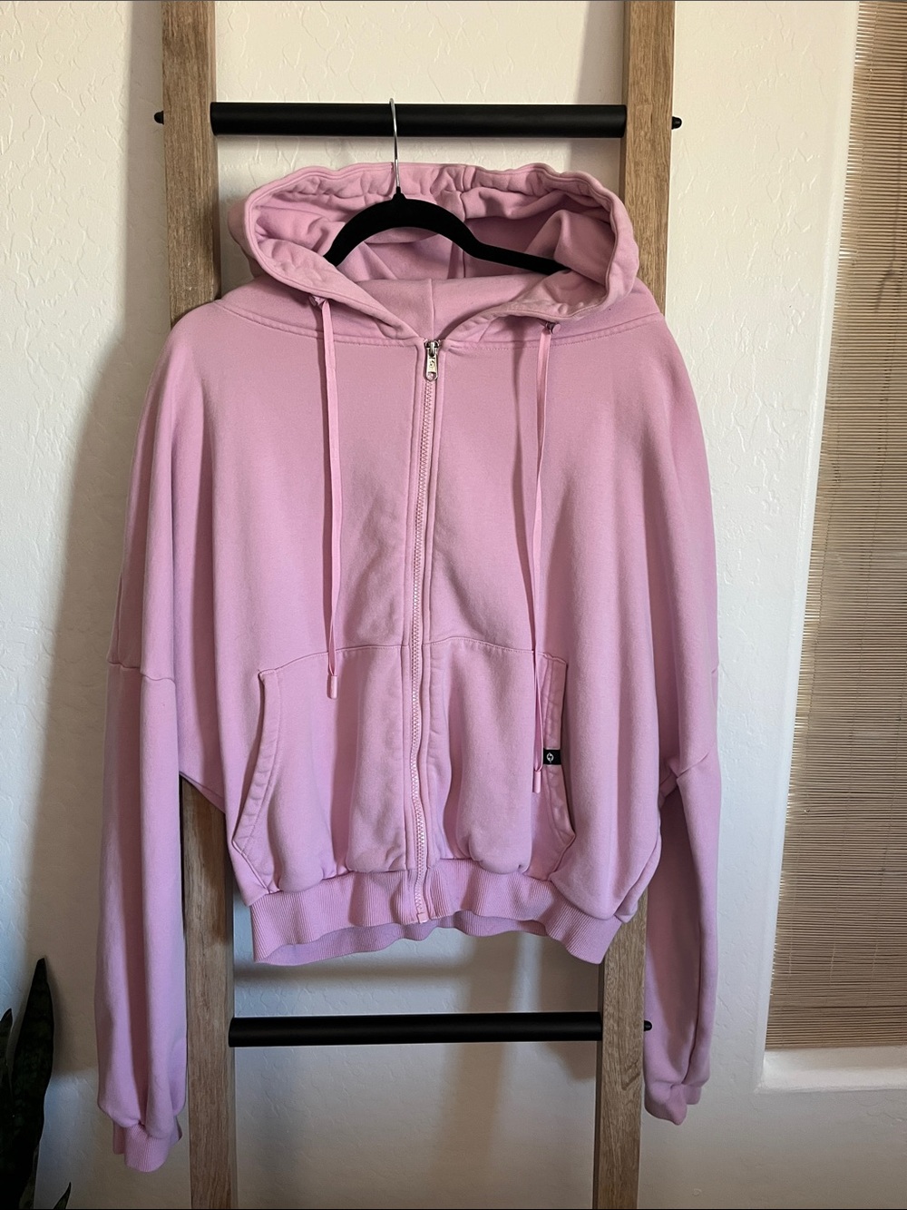 POPFLEX Light Pink Zip-Up Hoodie Jacket